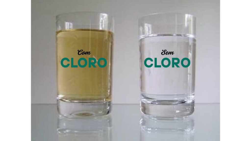 agua de poço com cloro